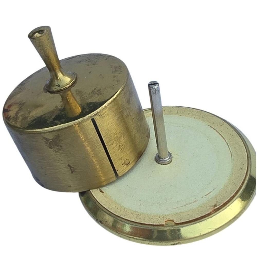 Vintage Park Sherman Brass Perpetual Rotating Desk Calendar MCM NJ parts